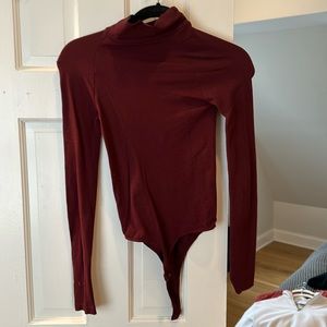 Free people red bodysuit